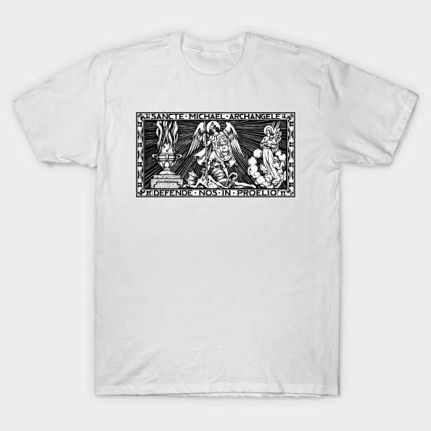 St. Michael the Archangel Quis ut Deus St Michael TShirt TeePublic